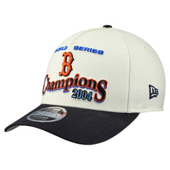 Boston Red Sox New Era World Series 9FORTY M-Crown A-Frame Adjustable Hat - Cream/Navy Hats
