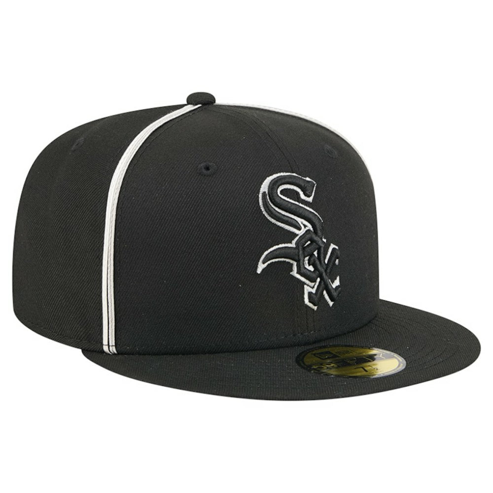 Chicago White Sox New Era Soutache 59FIFTY Fitted Hat - Black Hats