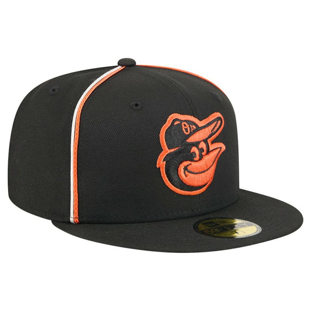 Baltimore Orioles New Era Soutache 59FIFTY Fitted Hat - Black Hats