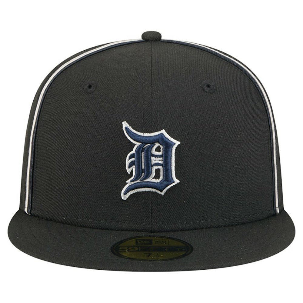 Detroit Tigers New Era Soutache 59FIFTY Fitted Hat - Black Hats