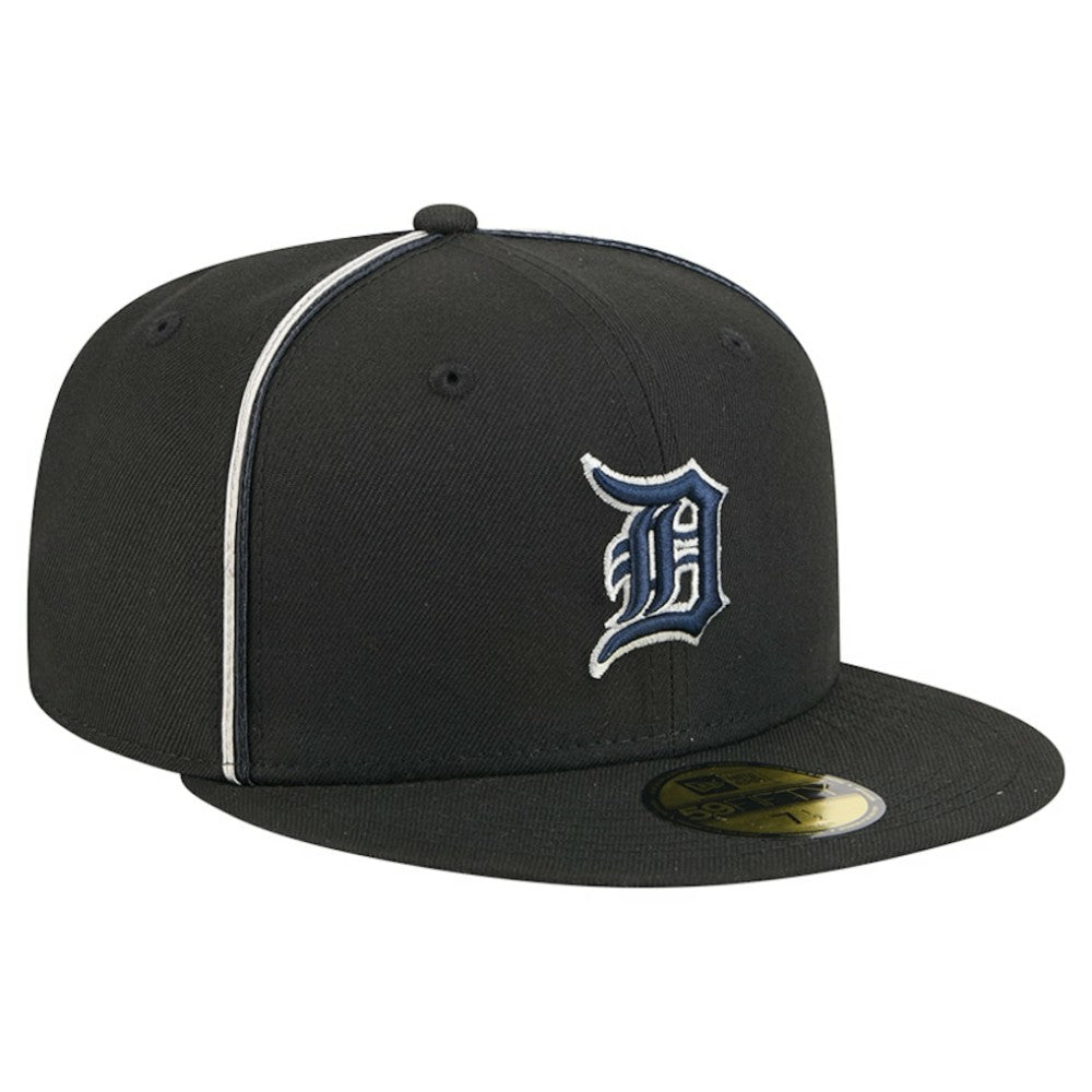 Detroit Tigers New Era Soutache 59FIFTY Fitted Hat - Black Hats