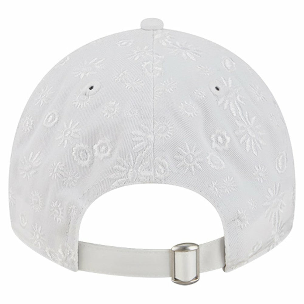Chicago Cubs New Era Women's Floral Mesh 9TWENTY Adjustable Hat - White Hats