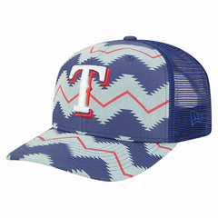 Texas Rangers New Era Aztec Denim 9SEVENTY Adjustable Hat - Denim/Royal Hats