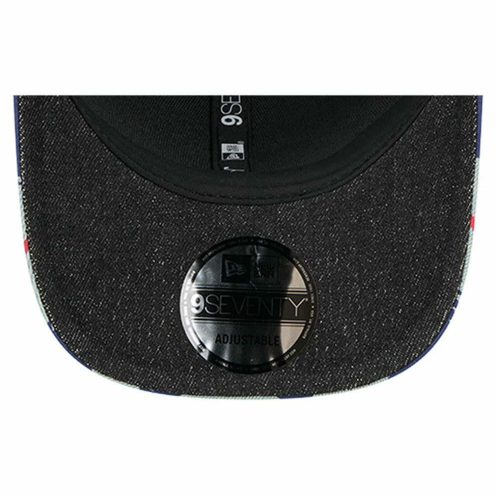 Texas Rangers New Era Aztec Denim 9SEVENTY Adjustable Hat - Denim/Royal Hats