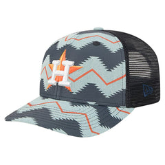Houston Astros New Era Aztec Denim 9SEVENTY Adjustable Hat - Denim/Navy Hats