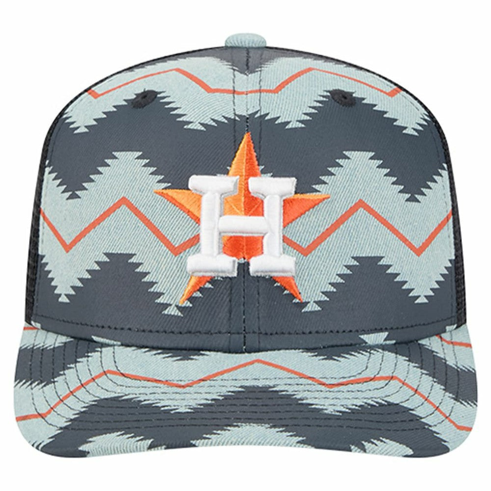 Houston Astros New Era Aztec Denim 9SEVENTY Adjustable Hat - Denim/Navy Hats