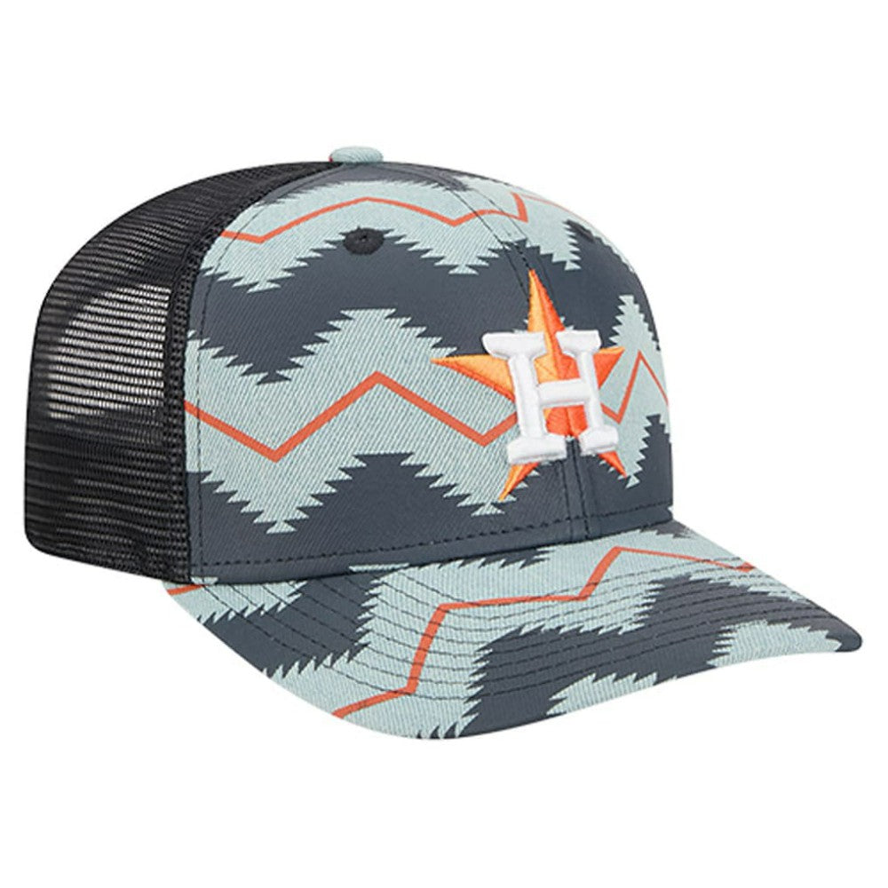 Houston Astros New Era Aztec Denim 9SEVENTY Adjustable Hat - Denim/Navy Hats