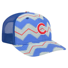 Chicago Cubs New Era Aztec Denim 9SEVENTY Adjustable Hat - Denim/Royal Hats