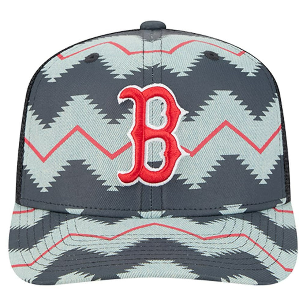 Boston Red Sox New Era Aztec Denim 9SEVENTY Adjustable Hat - Denim/Navy Hats