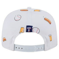 Texas Rangers New Era Team Cheer Rope 19TWENTY Adjustable Hat - White Hats