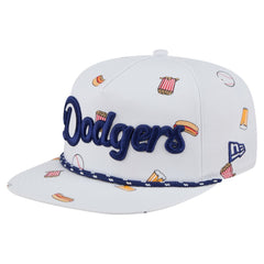 Los Angeles Dodgers New Era Team Cheer Rope 19TWENTY Adjustable Hat - White Hats