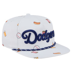 Los Angeles Dodgers New Era Team Cheer Rope 19TWENTY Adjustable Hat - White Hats