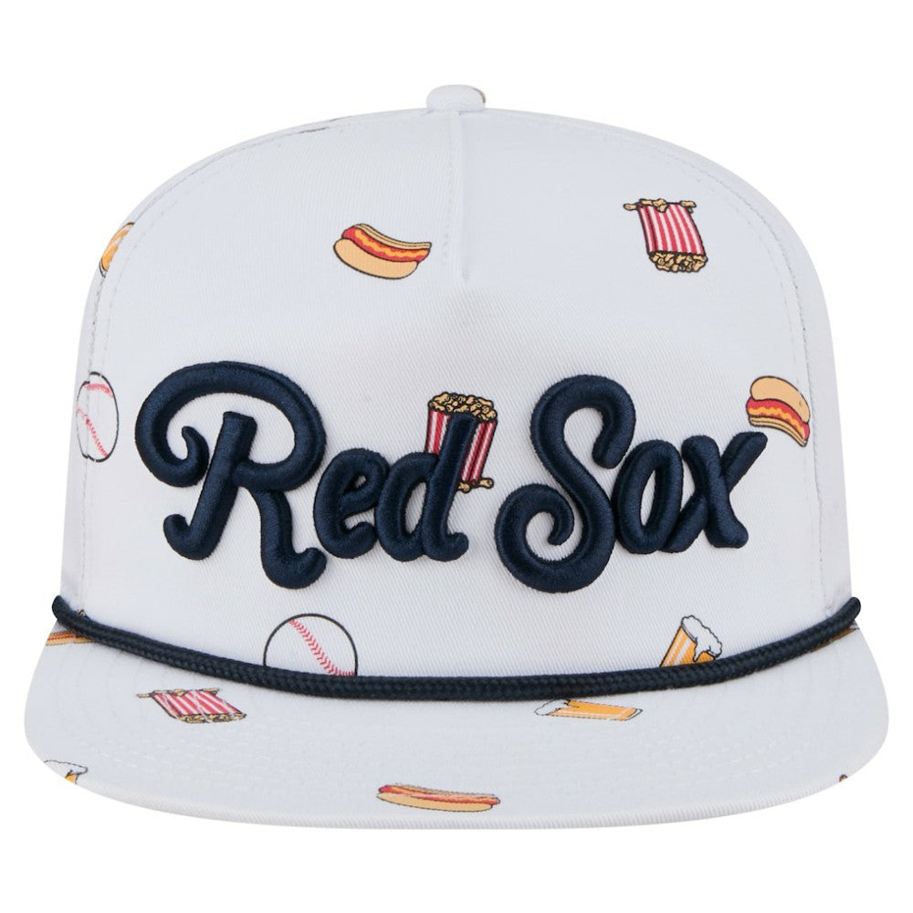Boston Red Sox New Era Team Cheer Rope 19TWENTY Adjustable Hat - White Hats
