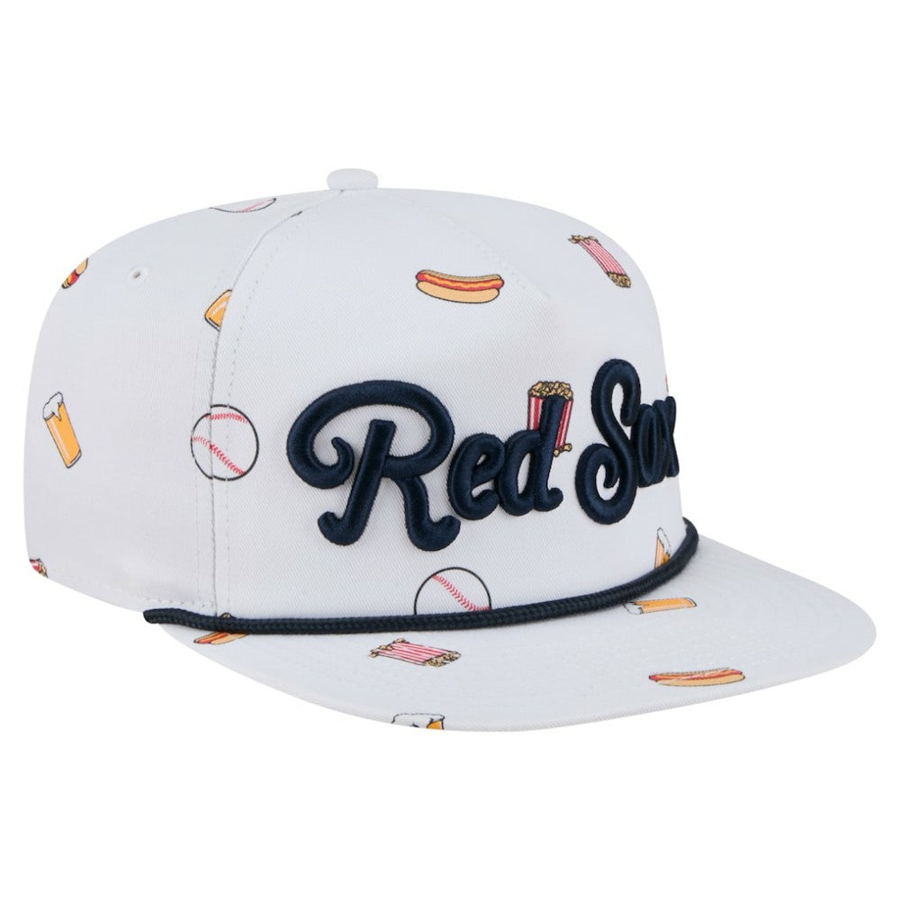 Boston Red Sox New Era Team Cheer Rope 19TWENTY Adjustable Hat - White Hats
