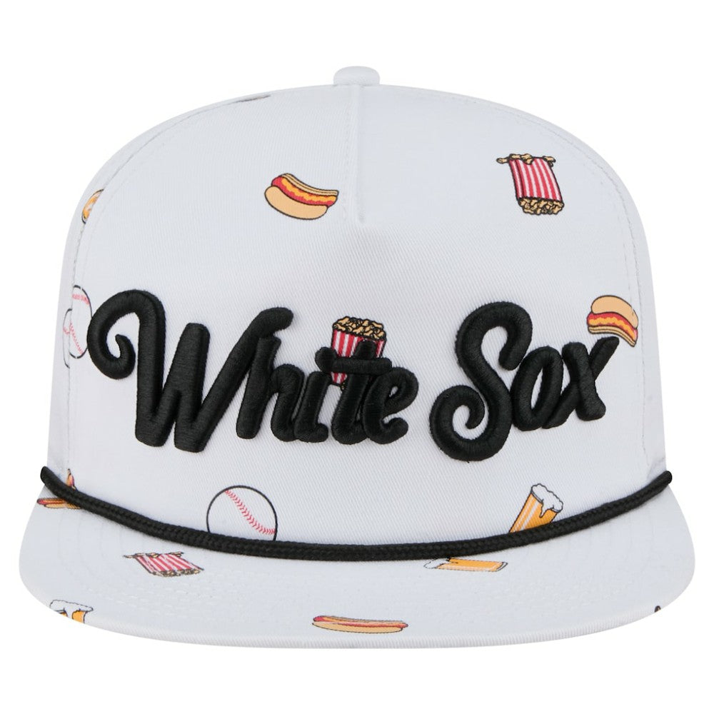 Chicago White Sox New Era Team Cheer Rope 19TWENTY Adjustable Hat - White Hats