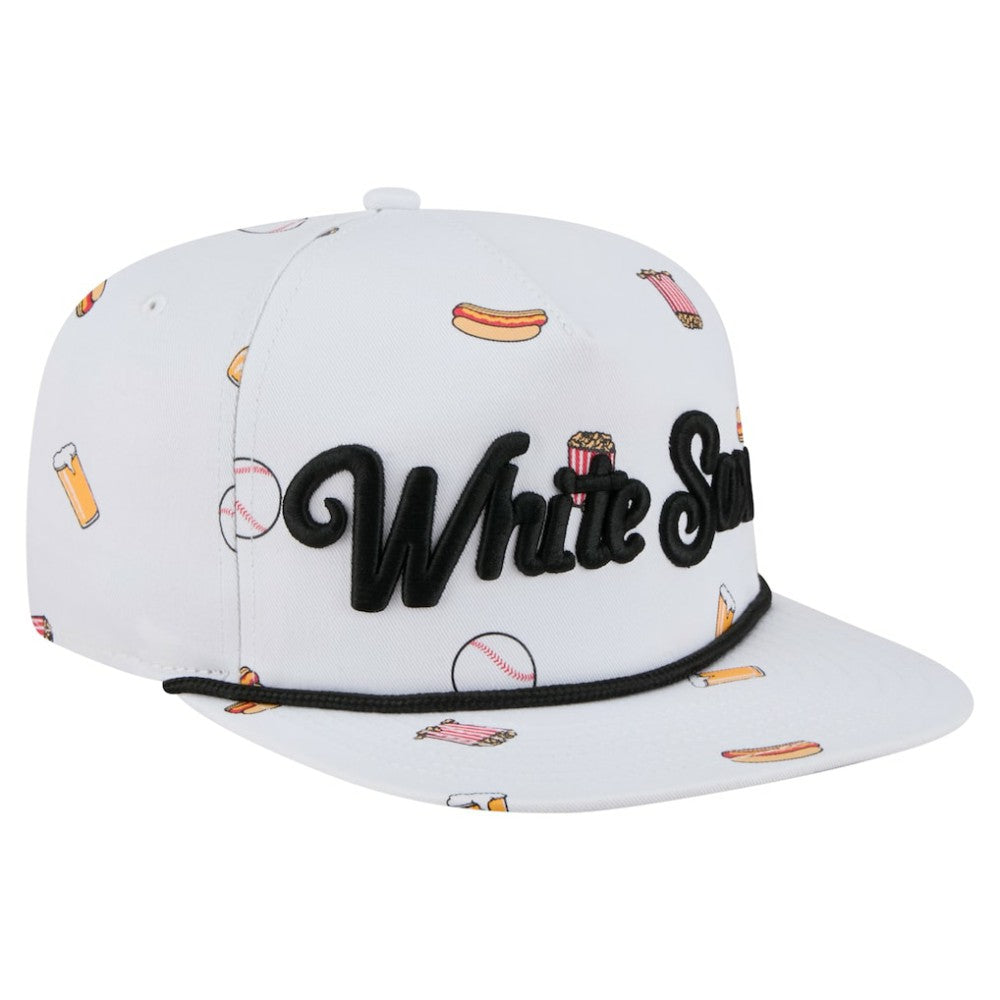 Chicago White Sox New Era Team Cheer Rope 19TWENTY Adjustable Hat - White Hats
