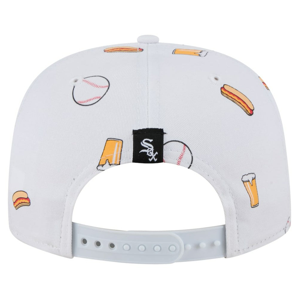 Chicago White Sox New Era Team Cheer Rope 19TWENTY Adjustable Hat - White Hats