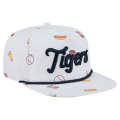 Detroit Tigers New Era Team Cheer Rope 19TWENTY Adjustable Hat - White Hats
