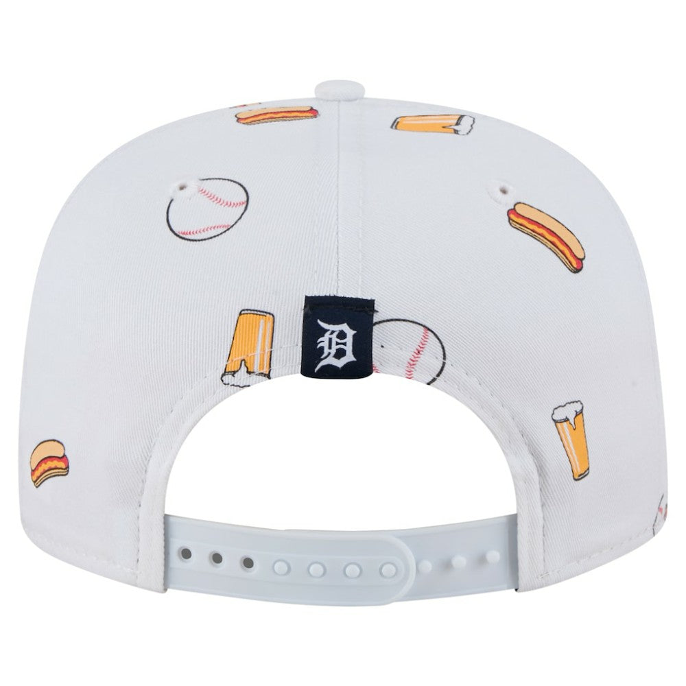 Detroit Tigers New Era Team Cheer Rope 19TWENTY Adjustable Hat - White Hats