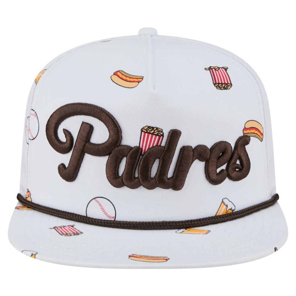 San Diego Padres New Era Team Cheer Rope 19TWENTY Adjustable Hat - White Hats