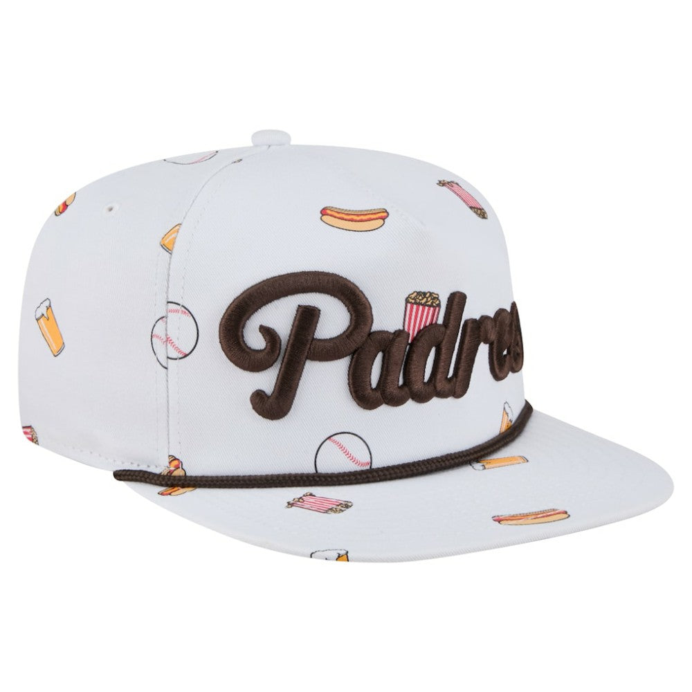 San Diego Padres New Era Team Cheer Rope 19TWENTY Adjustable Hat - White Hats