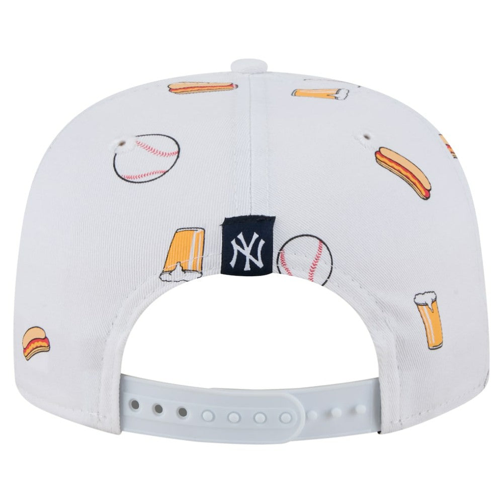 New York Yankees New Era Team Cheer Rope 19TWENTY Adjustable Hat - White Hats