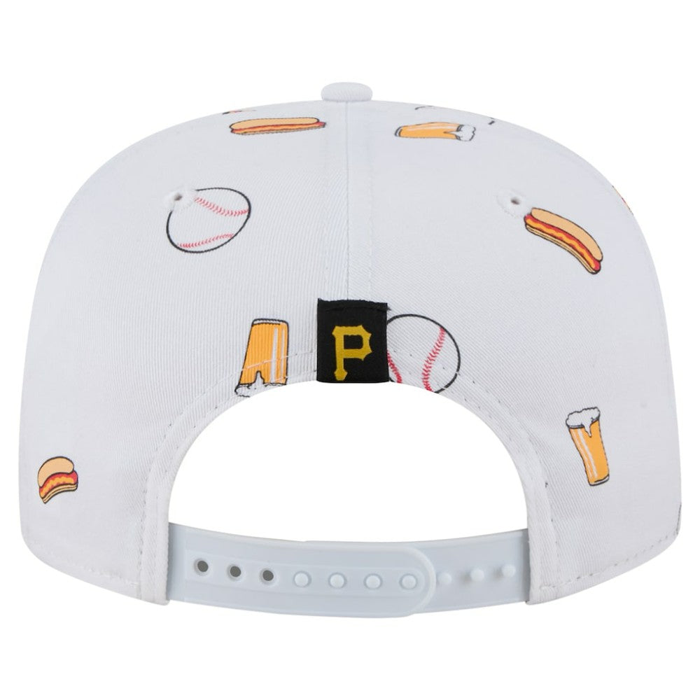 Pittsburgh Pirates New Era Team Cheer Rope 19TWENTY Adjustable Hat - White Hats