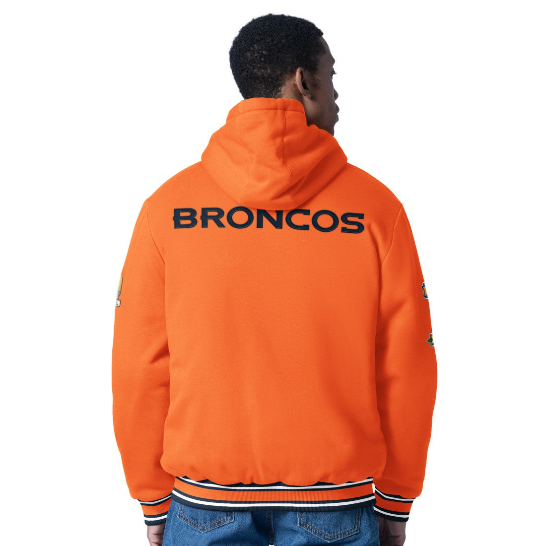 Denver Broncos G-III Sports by Carl Banks Power Forward Commemorative Full-Zip Hooded Jacket Orange