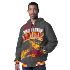 Washington Commanders G-III Sports by Carl Banks Dual Threat Reversable Full-Zip Hooded Jacket Burgundy/Charcoal