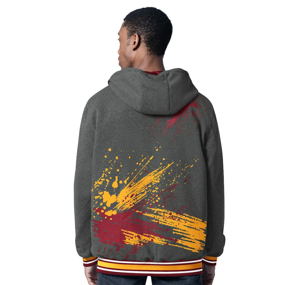 Washington Commanders G-III Sports by Carl Banks Dual Threat Reversable Full-Zip Hooded Jacket Burgundy/Charcoal