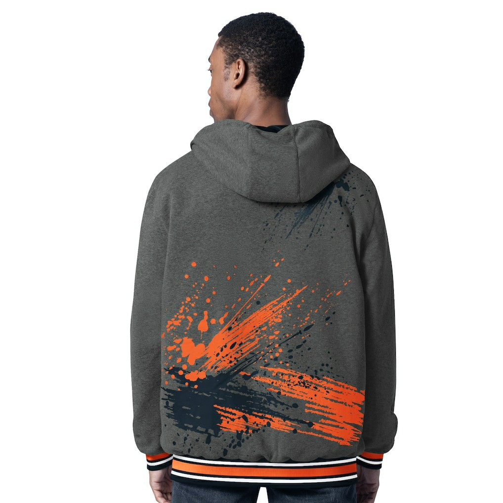 Chicago Bears G-III Sports by Carl Banks Dual Threat Reversable Full-Zip Hooded Jacket Navy/Charcoal
