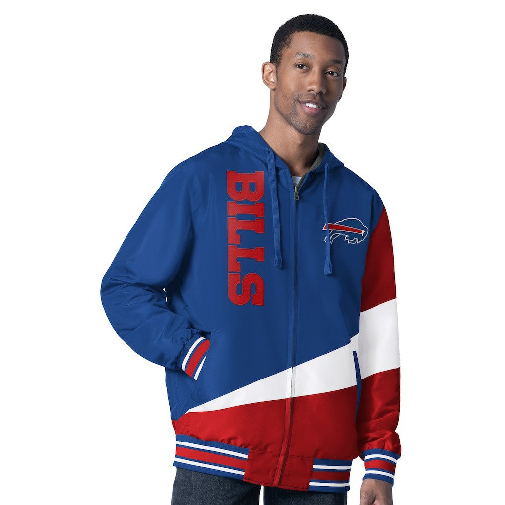 Buffalo Bills G-III Sports by Carl Banks Dual Threat Reversable Full-Zip Hooded Jacket Royal/Charcoal