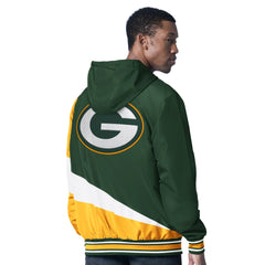 Green Bay Packers G-III Sports by Carl Banks Dual Threat Reversable Full-Zip Hooded Jacket Green/Charcoal