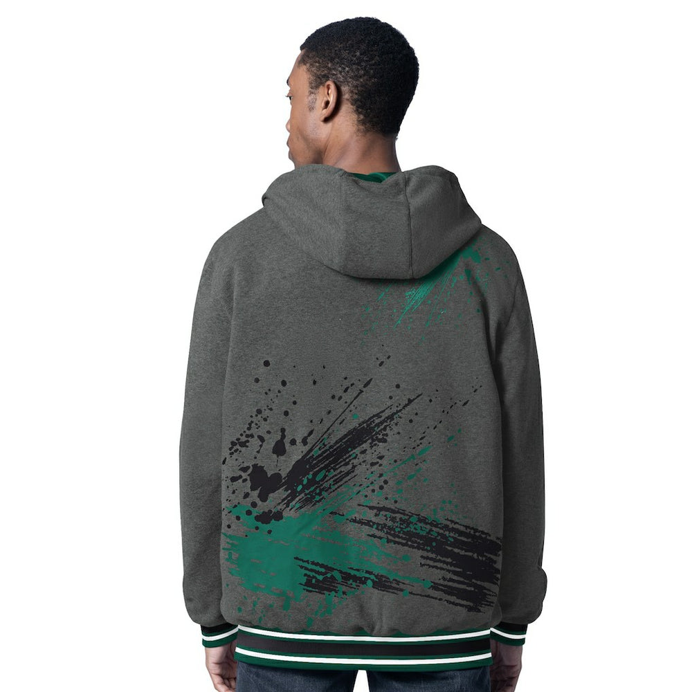 New York Jets G-III Sports by Carl Banks Dual Threat Reversable Full-Zip Hooded Jacket Green/Charcoal