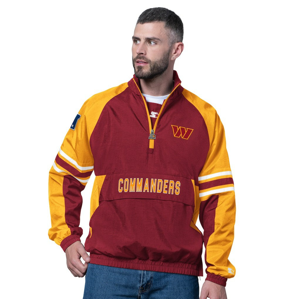 Washington Commanders Starter Prospect Half-Zip Pullover Burgundy