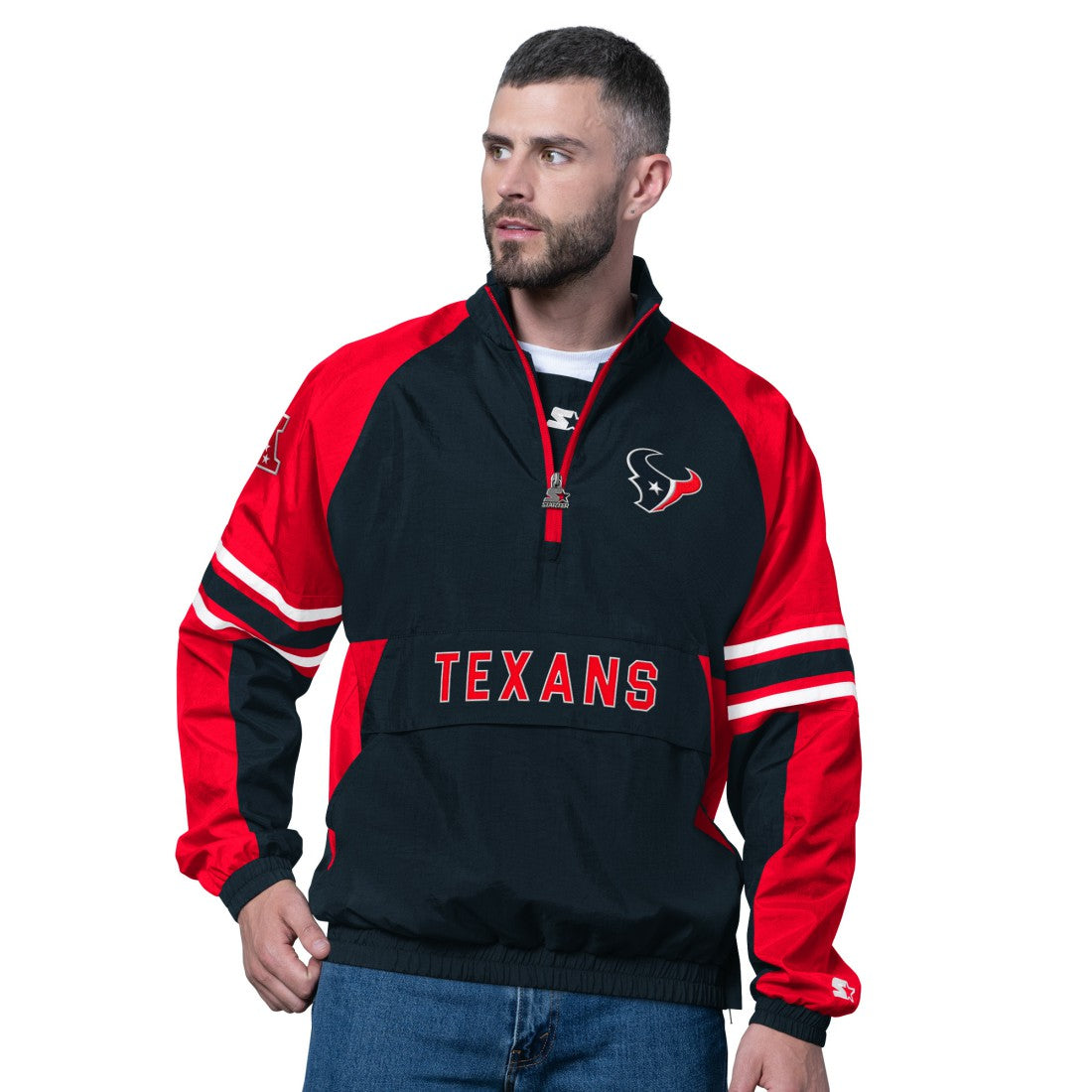 Houston Texans Starter Prospect Half-Zip Pullover Navy