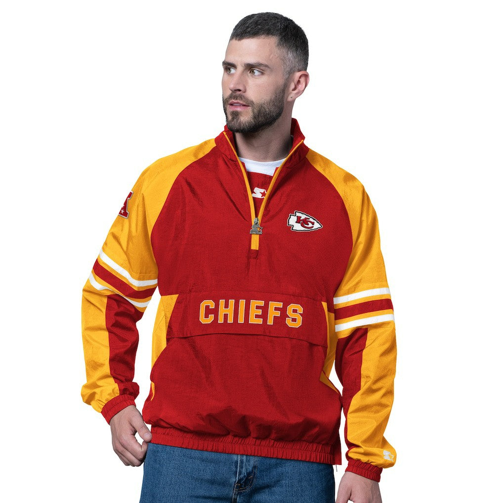 Kansas City Chiefs Starter Prospect Half-Zip Pullover Red
