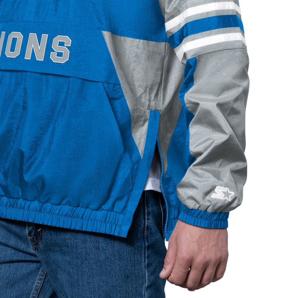 Detroit Lions Starter Prospect Half-Zip Pullover Blue