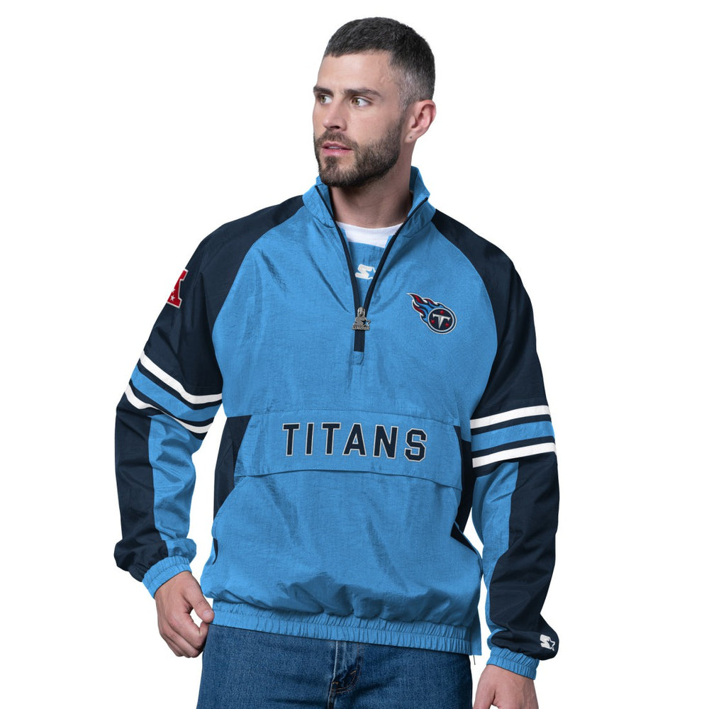 Tennessee Titans Starter Prospect Half-Zip Pullover Light Blue