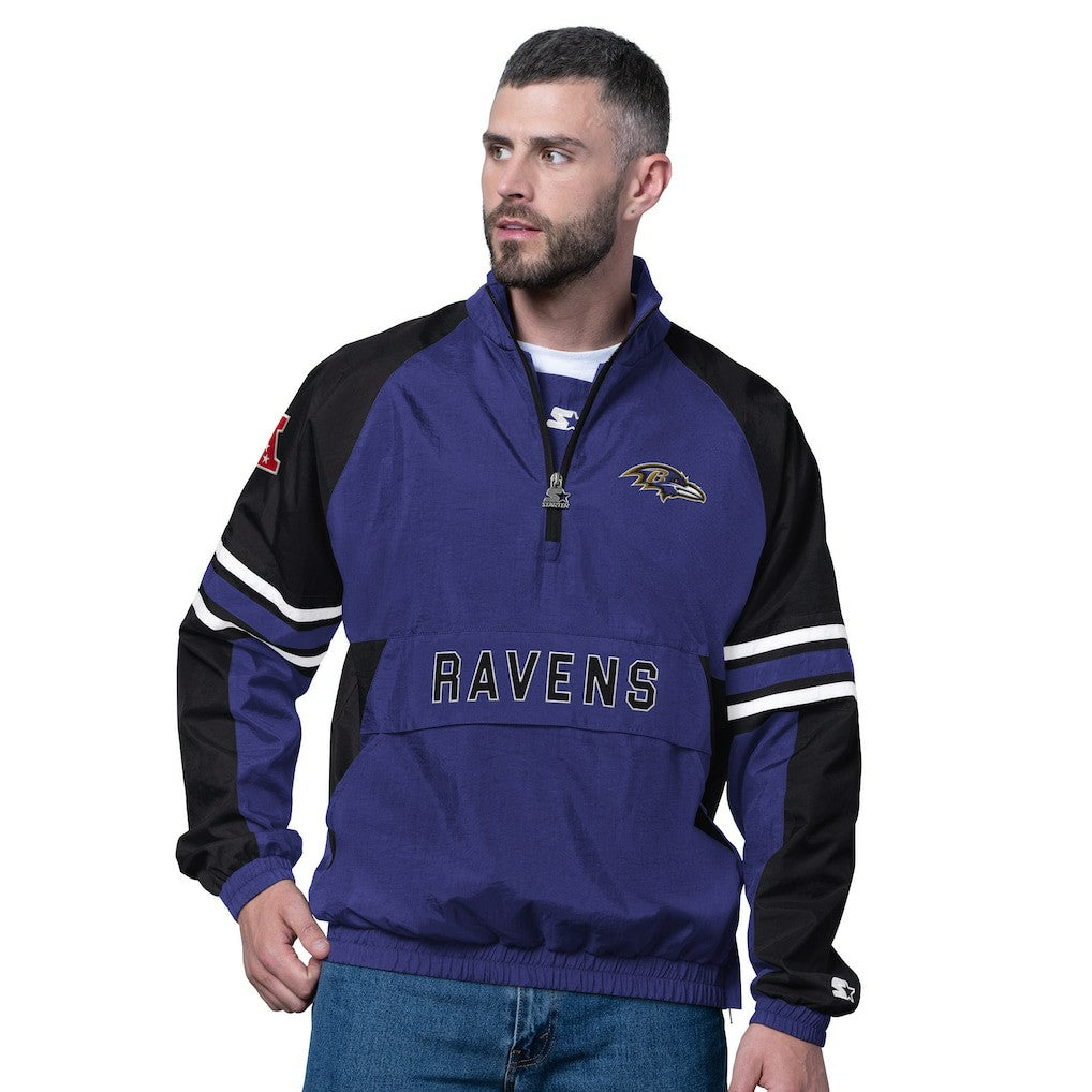 Baltimore Ravens Starter Prospect Half-Zip Pullover Purple