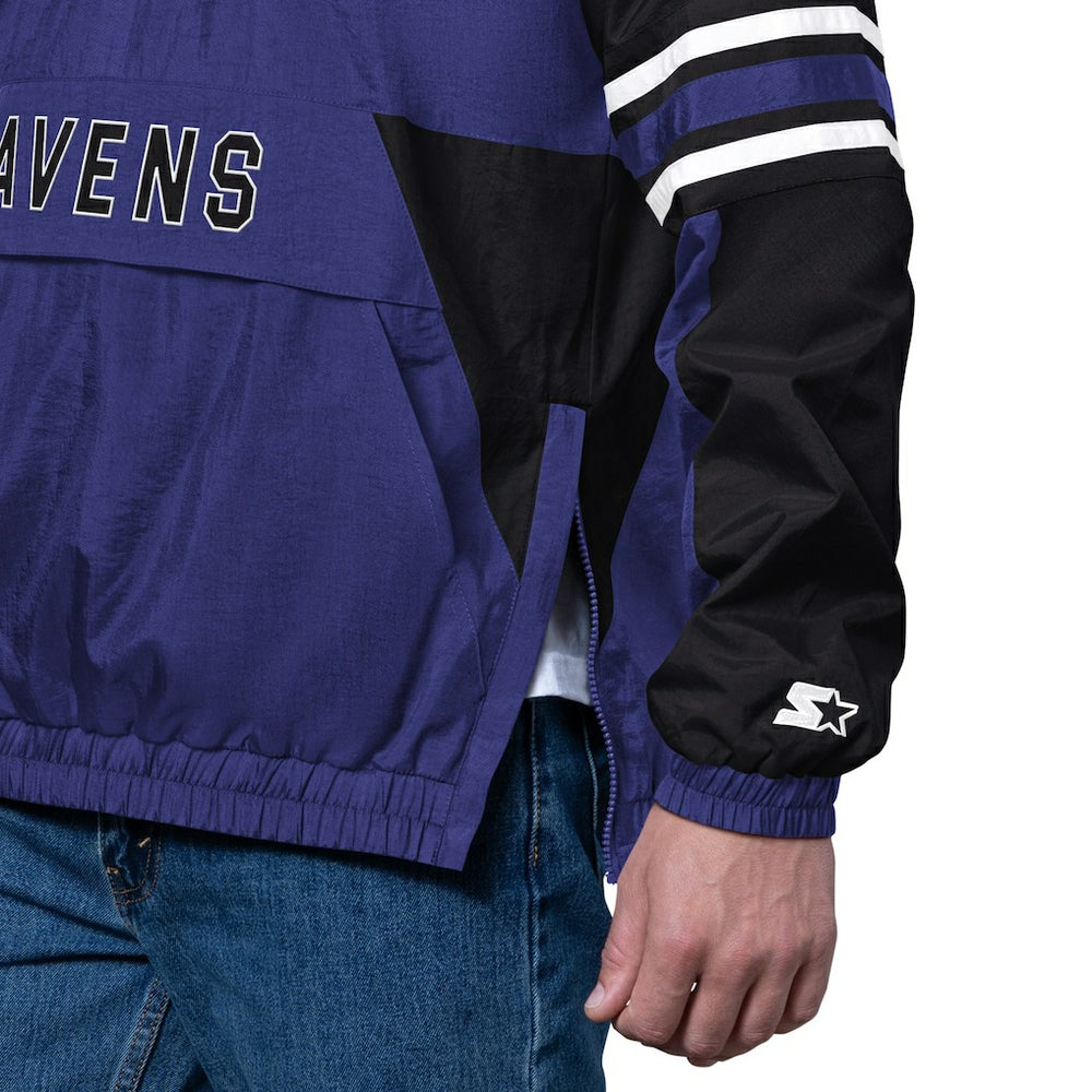 Baltimore Ravens Starter Prospect Half-Zip Pullover Purple