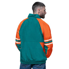 Miami Dolphins Starter Vintage Logo Prospect Half-Zip Pullover Aqua