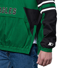 Philadelphia Eagles Starter Vintage Logo Prospect Half-Zip Pullover Kelly Green