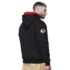 Kansas City Chiefs Starter Big Shot Full-Zip Double Hoodie Black