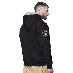 Las Vegas Raiders Starter Big Shot Full-Zip Double Hoodie Black
