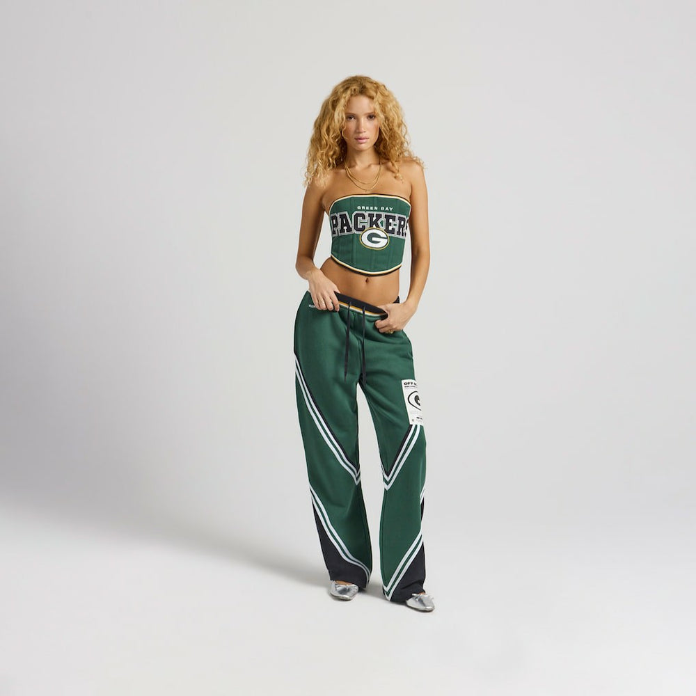 Green Bay Packers Off Season x NFL Women's Fleece Corset Green