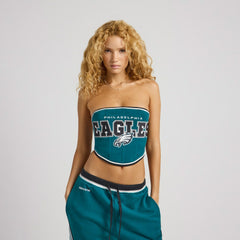 Philadelphia Eagles Off Season x NFL Women's Fleece Corset Dark Green