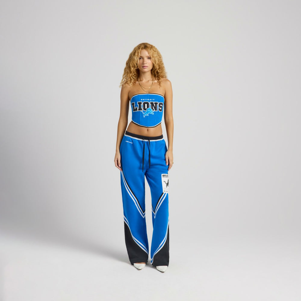 Detroit Lions Off Season x NFL Women's Fleece Corset Blue