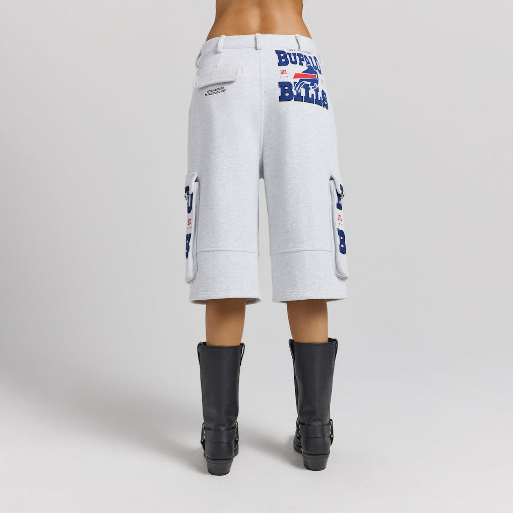 Buffalo Bills Off Season x NFL Women's Fleece Cargo Shorts Heather Gray
