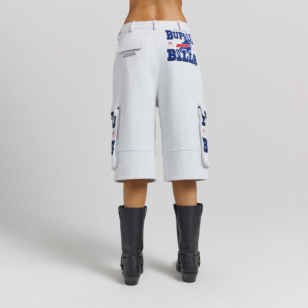 Buffalo Bills Off Season x NFL Women's Fleece Cargo Shorts Heather Gray